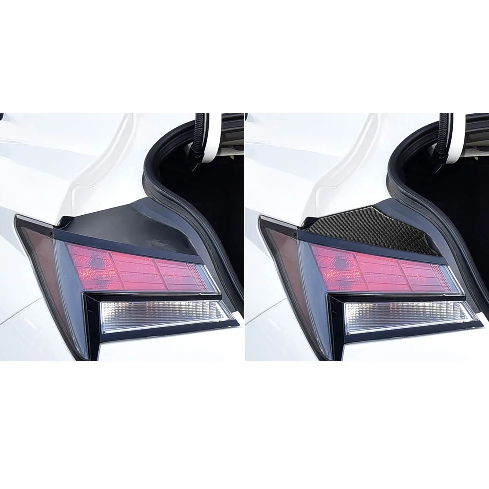 Фото Для Hyundai Elantra CN7 2021-2026: Декоративный комплект накладок из карбона на обе стороны задней двери багажника, аксессуары для автомобиля, наклейки №3