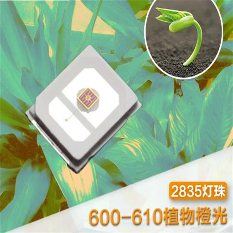 

0.2W SMD 2835 610NM Orange LED Diode For Plant Lighting