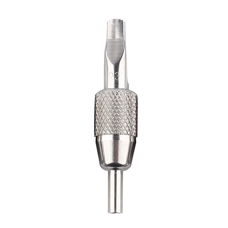 

1Pcs Tattoo Handle 23Ft Stainless Steel Tattoo Row Handle Stainless Steel One Handle Tattoo Machine Handle