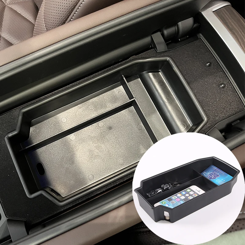 

Черный автомобильный центральный подлокотник из абс-пластика для BMW серий 7 2023 коробка для хранения аксессуары для интерьера автомобиля