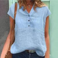 women top fashion all match fine sewing crafts women solid color casual loose top for dating casual t shirt simple t shirt
