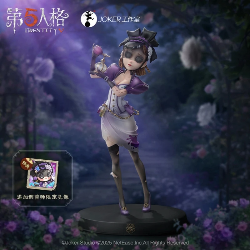 Фото Официальная фигурка Identity V Impromptu Deduction Vera Nair Perfumer из ПВХ, изысканная модель игрового персонажа ручной росписи, для домашнего декора/настольная. №5