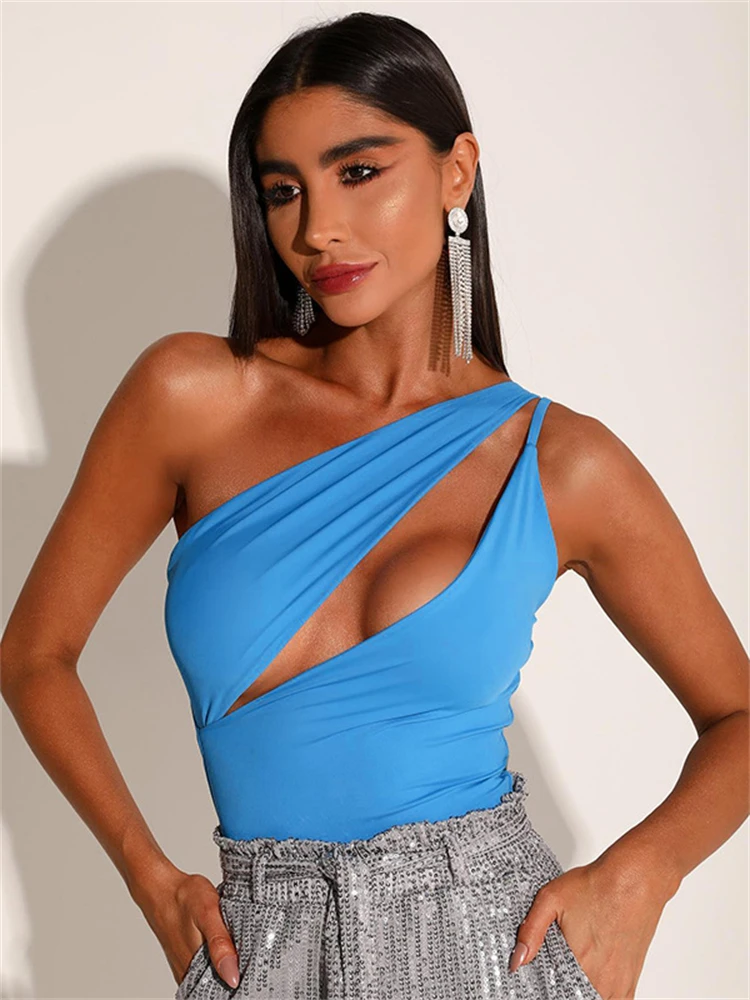 

Осеннее сексуальное однотонное боди habmingс, клубный костюм для женщин 2022, облегающий цельный женский модный топ