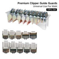 810pcs clipper limit comb for wahl gradient colors metal clipper guide combs barber accessories hair cutting machine guards