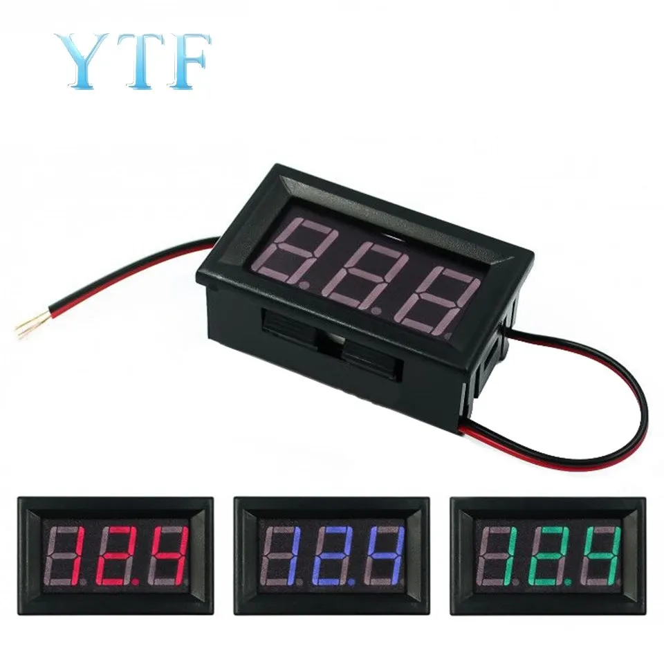 

Проводной Вольтметр постоянного тока DVM 0,56 дюйма, флуоресцентная защита