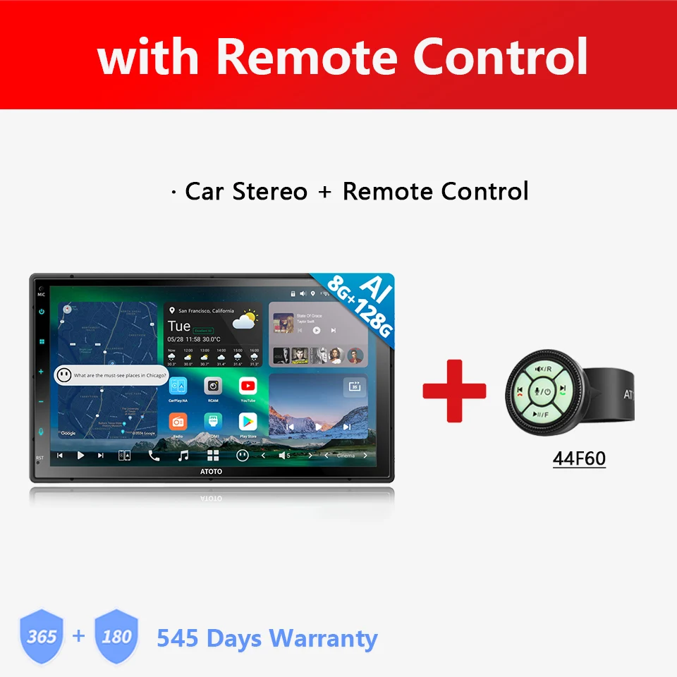 

ATOTO Double 2 Din Android 13 автомобильная стереосистема 7 дюймов 8G+128G GPS Bluetooth 4G LTE WIFI головное устройство Carplay Android Auto 2Din радио X10