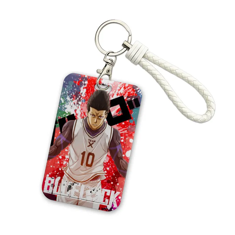 2023 New 110*70mm Japanese Anime BLUE LOCK Lanyard ID Card Badge Holder with Keychain Keyring Gift