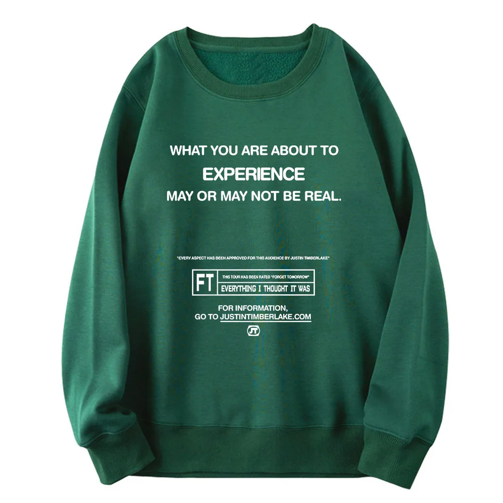 Свитшот с круглым вырезом длинным рукавом в стиле хип-хоп