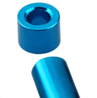 10pcslot thickness2 6mm aluminum alloy round blue aluminum sleeve spacer column adjustment thickened shaft sleeve