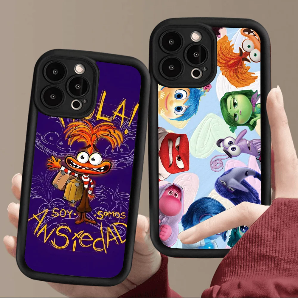 Черный чехол S-54 Cartoon Inside Out 2 для Huawei Honor 9X 200 X7 10i 20 50 SE 8X 300 X30 70 90 X9 Pro Lite 5G