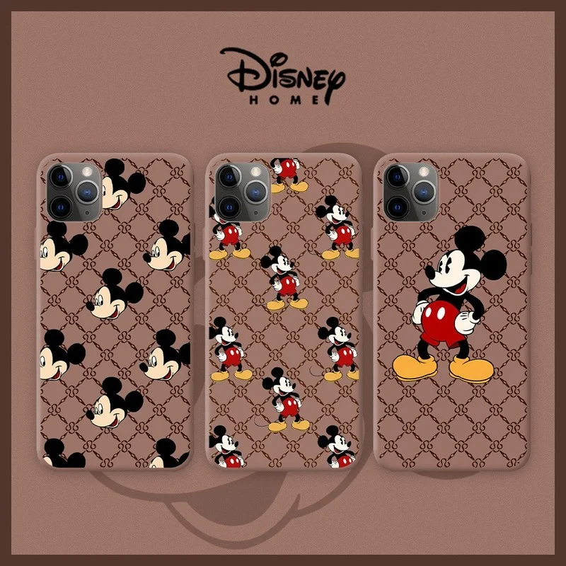 

Disney Cartoon Mickey and Minnie Co-branded for Apple 12promax Mobile Phone Shell Iphone11 12 13Soft Shell 7/8P Protective Cover