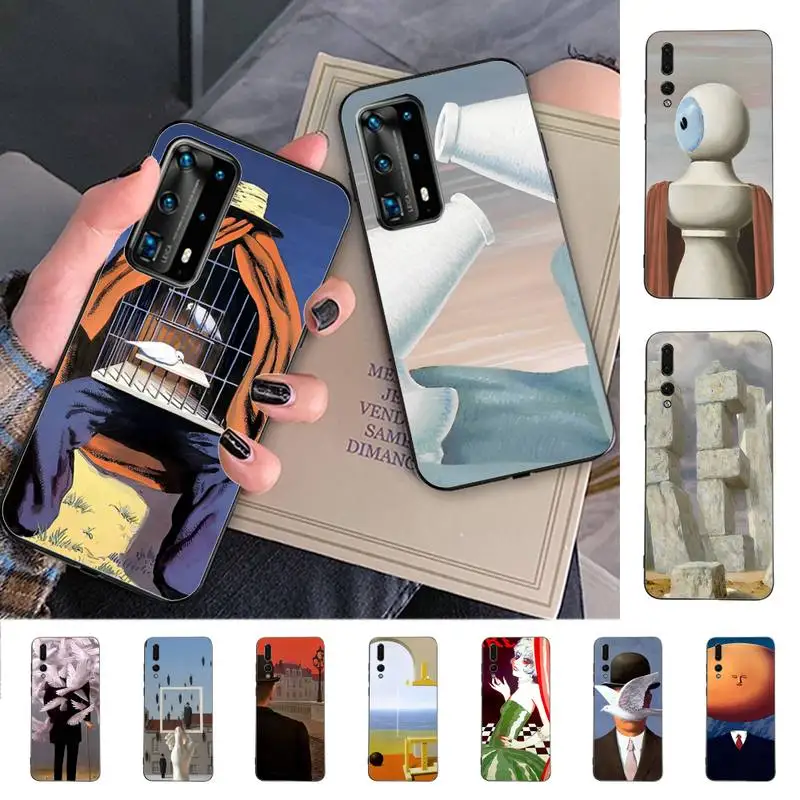 

Rene Magritte Phone Case for Huawei P30 40 20 10 8 9 lite pro plus Psmart2019