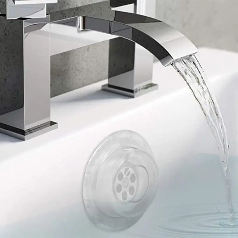 

Bottomless Bath Overflow Drain Cover Clear Water Stopper Plug Drain Block for Adds Water To Tub Home SPA Accessories