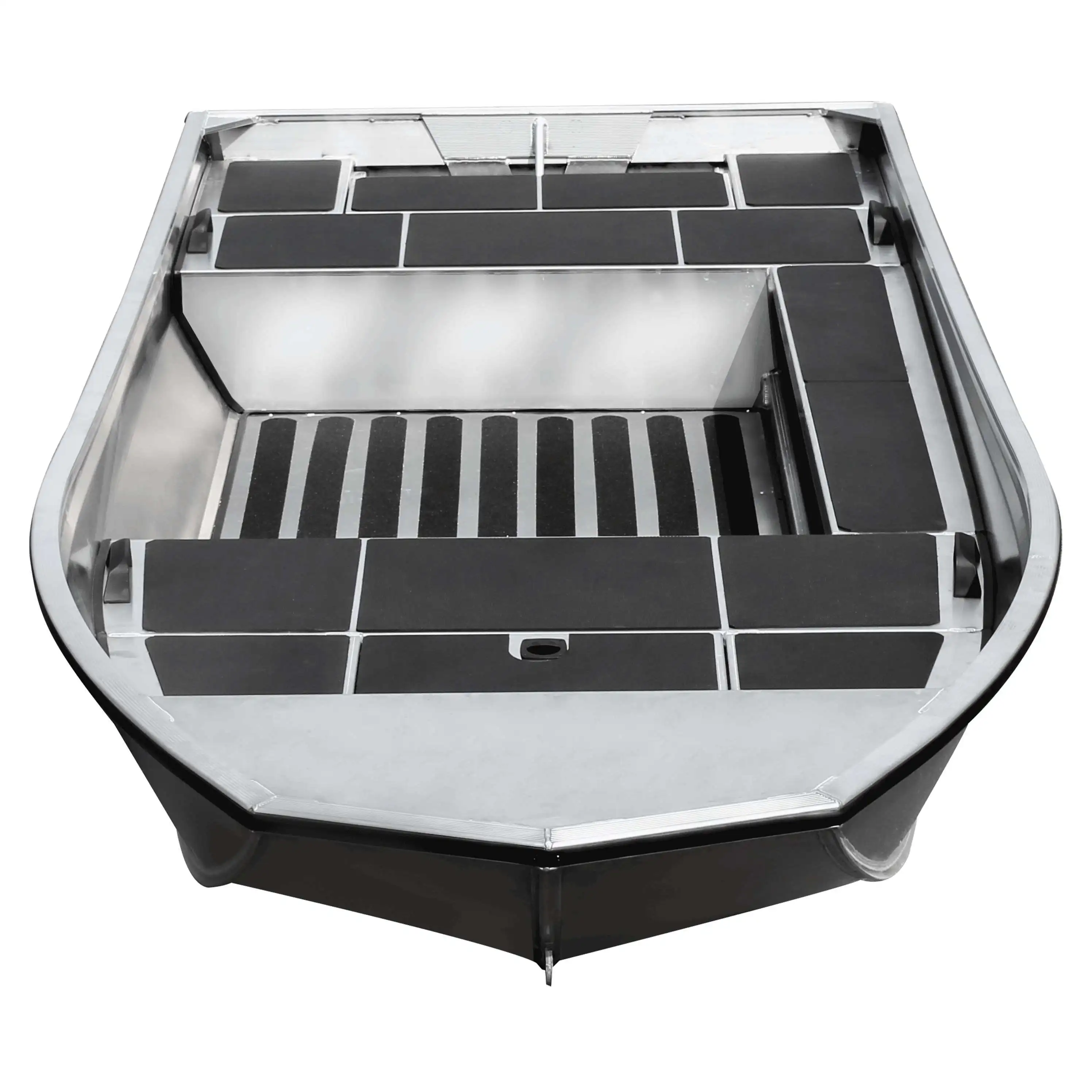 

Genuine New Welded Aluminum Boat Flat Bottom Aluminum Jon Fishing Rowing Boats For Sale