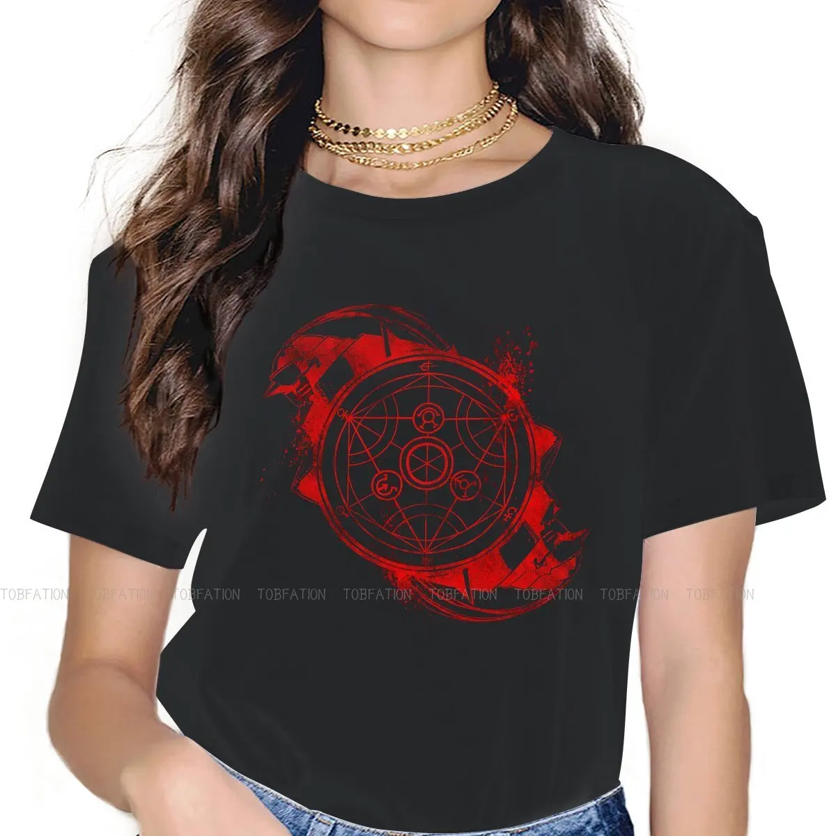

Fullmetal Alchemist Japanese Manga Edward ACGfans TShirt for Woman Girl The Transmutation Humor Sweatshirts T Shirt