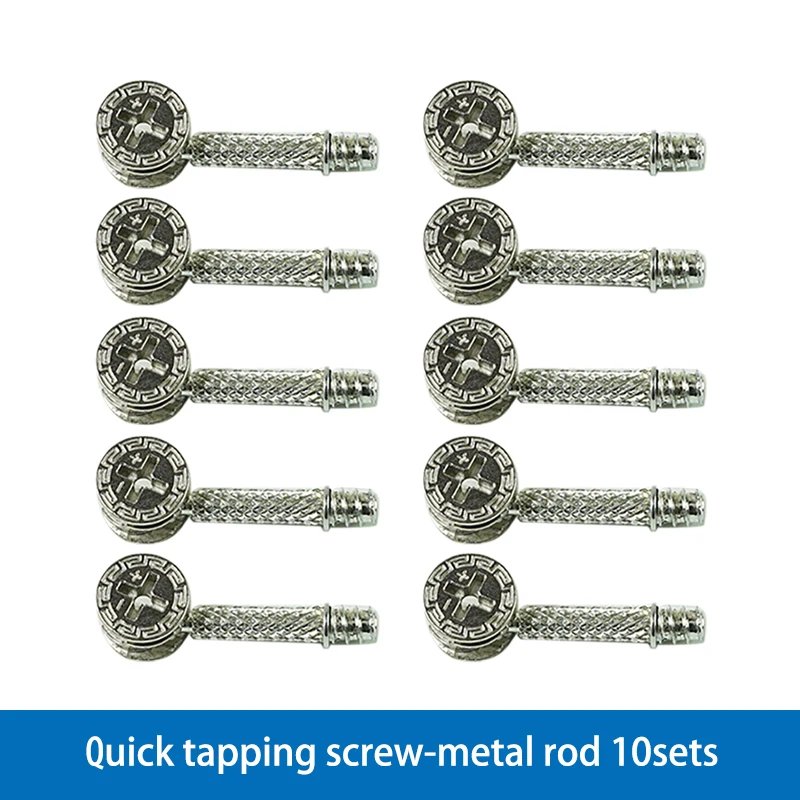 

10 новых комплектов мебельных боковых соединений 15x12 мм, кулачковый фитинг, предварительно вставленная гайка