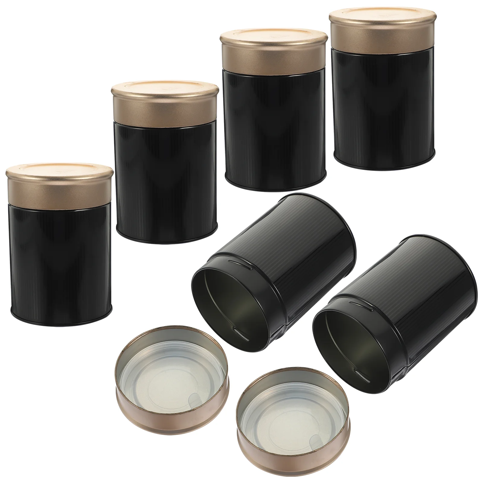 

6 Pcs Coffee Jar Coffee Containers Tinplate Tea Can Tinplate Tin Box Stainless Steel Containers