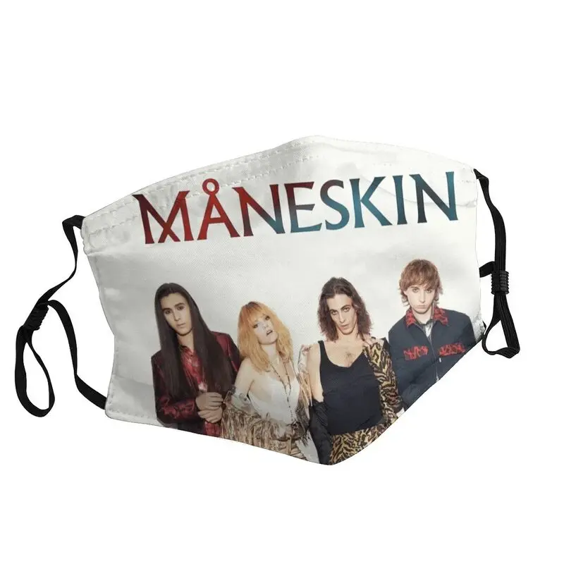 

Maneskin Italy Rock Music Mask Washable Adult Damiano David Mouth Face Mask Anti Dust Protection Cover Respirator Mouth-Muffle