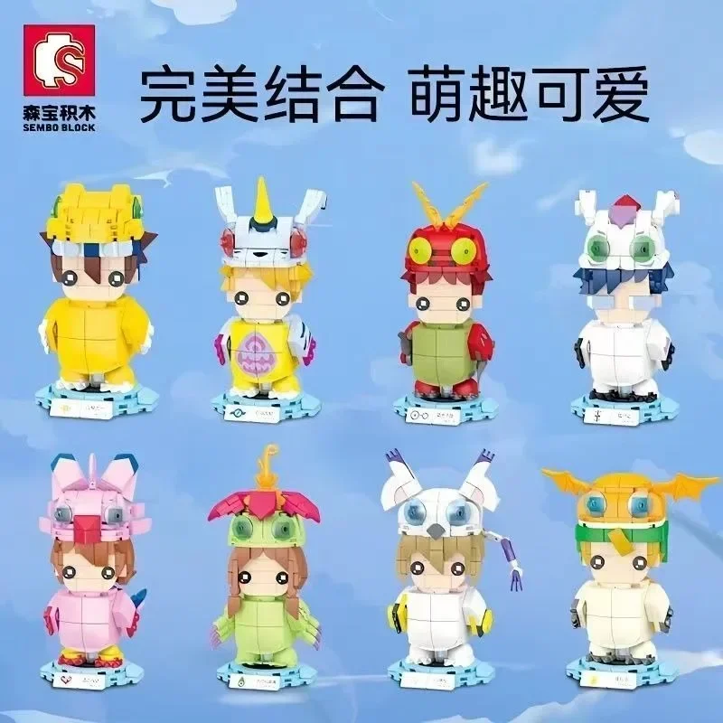 Конструктор дигимон SEMBO игрушечный блок для сборки сражение греймон агумон аниме