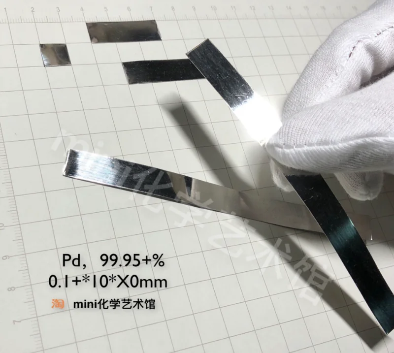 

Толщиной 0,1 мм, лист/электрод из палладиевого золота высокой чистоты, Золотой квадратный лист Pd9995