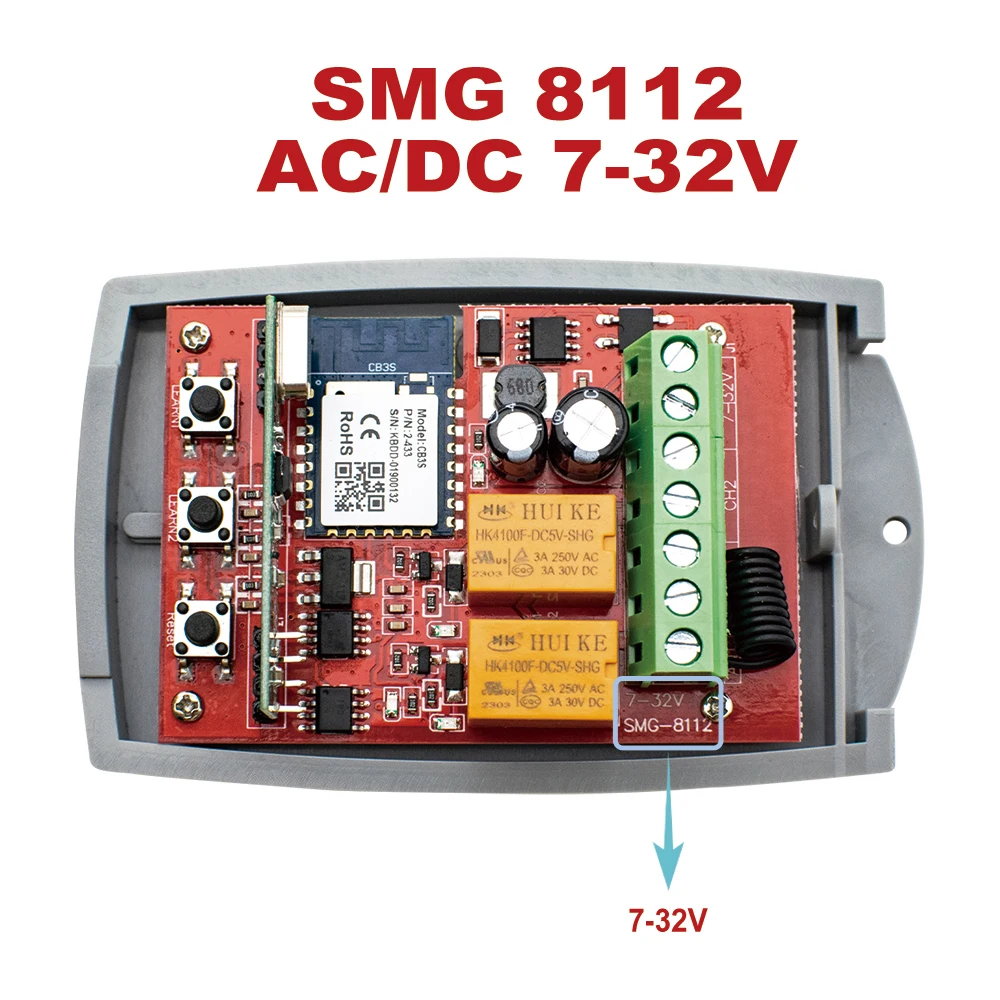 Aprimatic BFT Pujol Rib Doorhan 433 мгц приемник для гаражных ворот 2CH Wifi модуль реле Tuya работает с Alexa Google Home