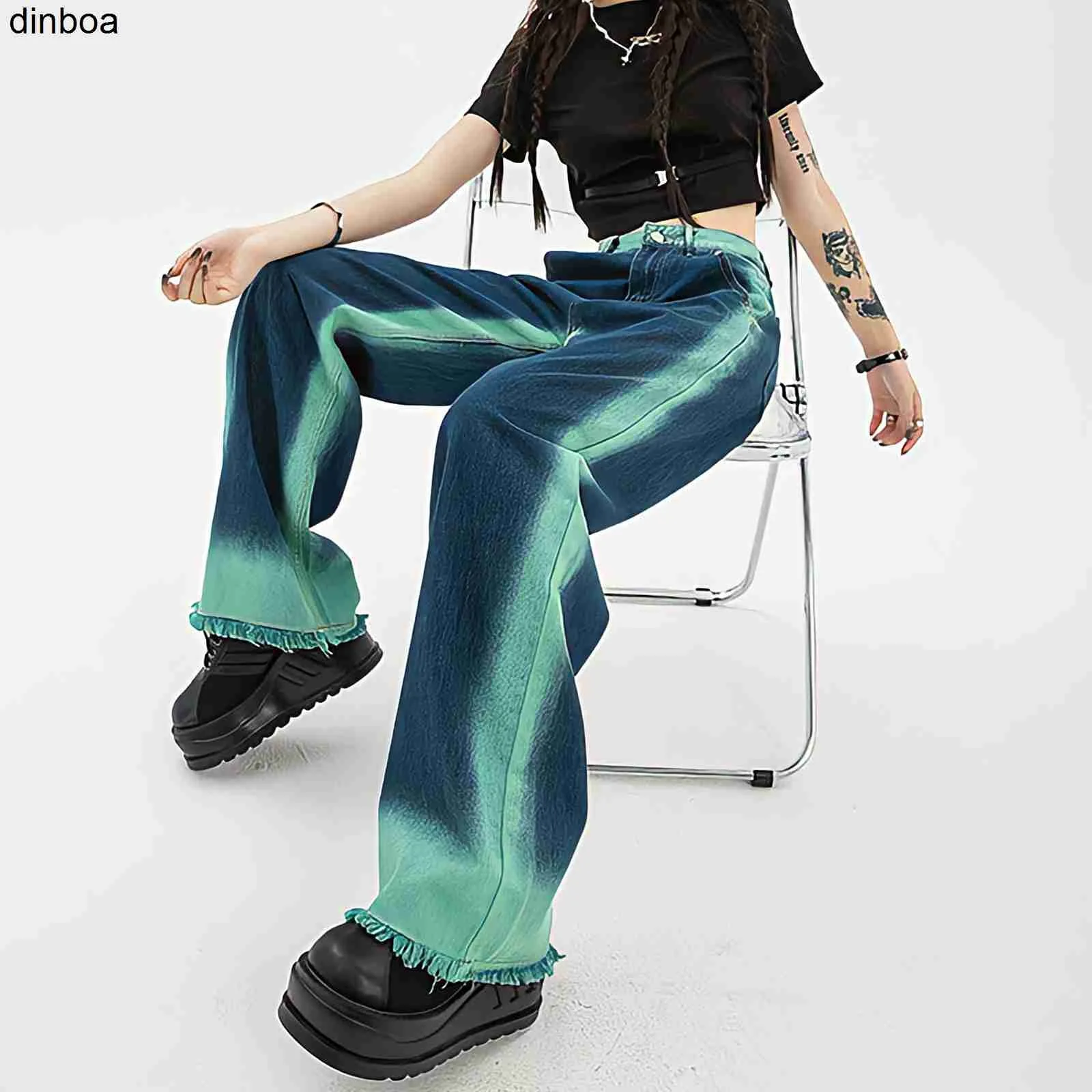 

Streetwear Fashion High Waist Jeans Women Loose Straight Wide Leg Pants Casuals Vintage Harajuku Grunge Y2k Pants Denim Trousers