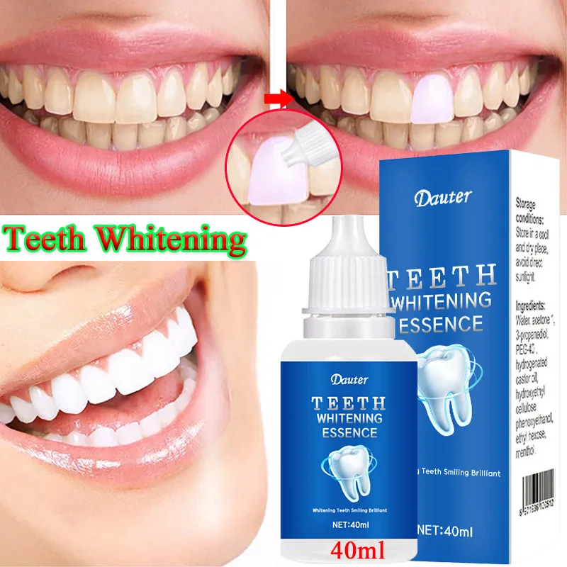 

Dauter - Tooth Whitening Essence, Tooth Whitening Powder, Oral Hygiene, Dental Tools, Plaque Removal, Fresh Breathing（10-40ml）