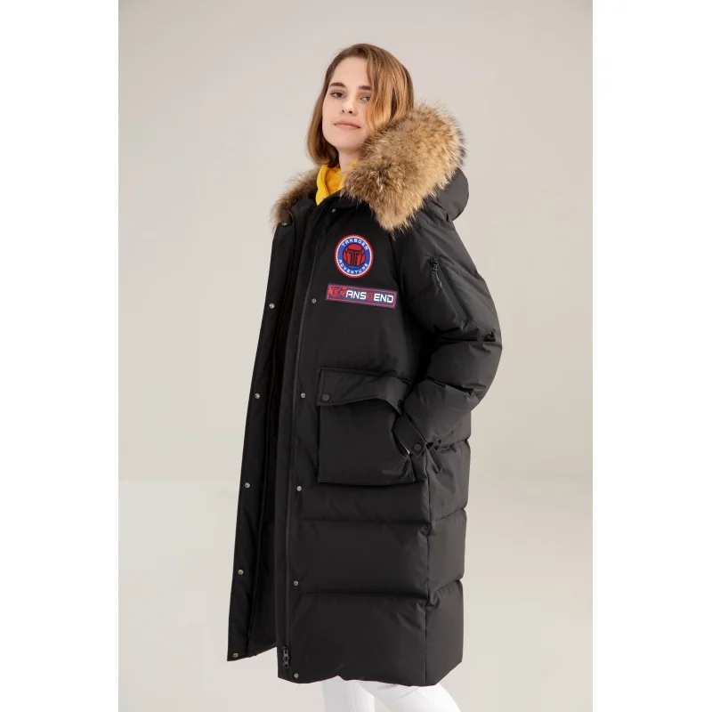 High Quality  Women Winter Hooded Goose Down Jacket female down jacket women's down coats enlarge