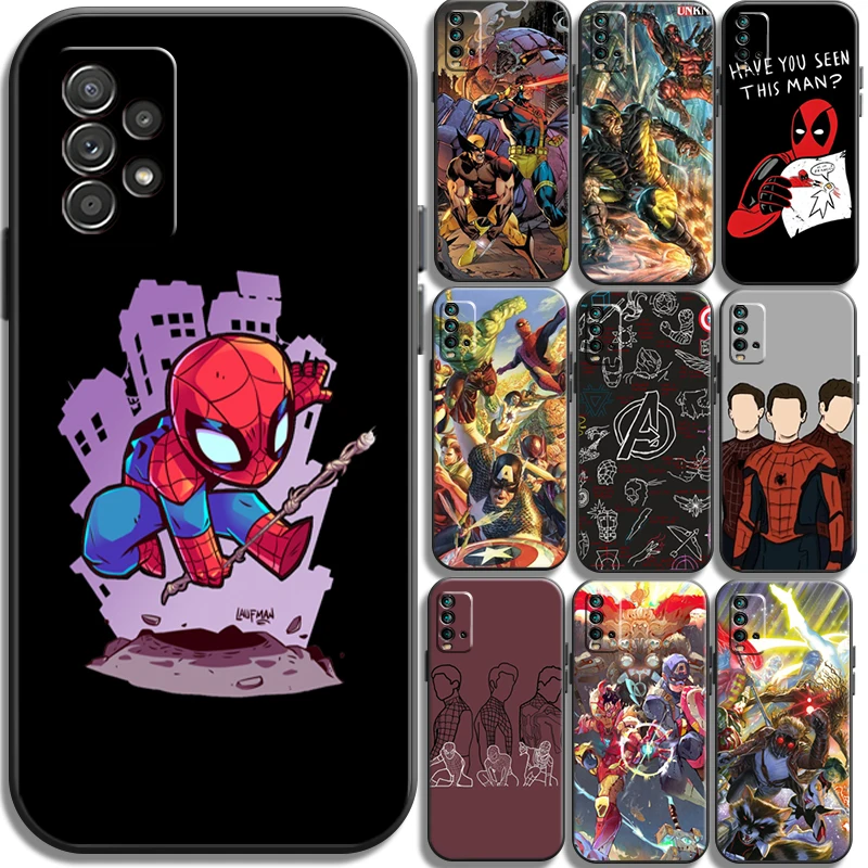 

Marvel Spiderman Iron Man Phone Cases For Xiaomi Redmi K40 Gaming K40 Pro K30 Pro K40 Pro Plus Redmi K20 K30 Carcasa Coque