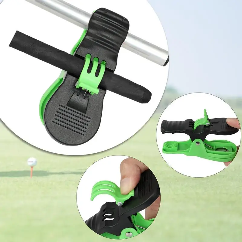 Зажим для клюшки гольфа прочный зажим тележки универсальный держатель гольфов
