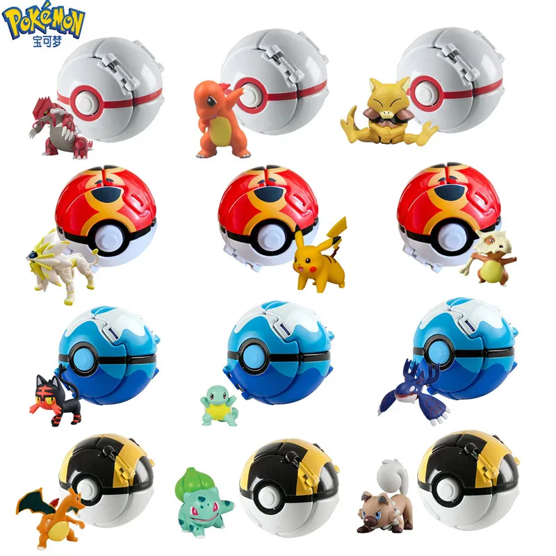 20 стилей покемон аниме фигурки эльф мяч Пикачу Mewtwo Charizard Pokeball Карманный Монстр