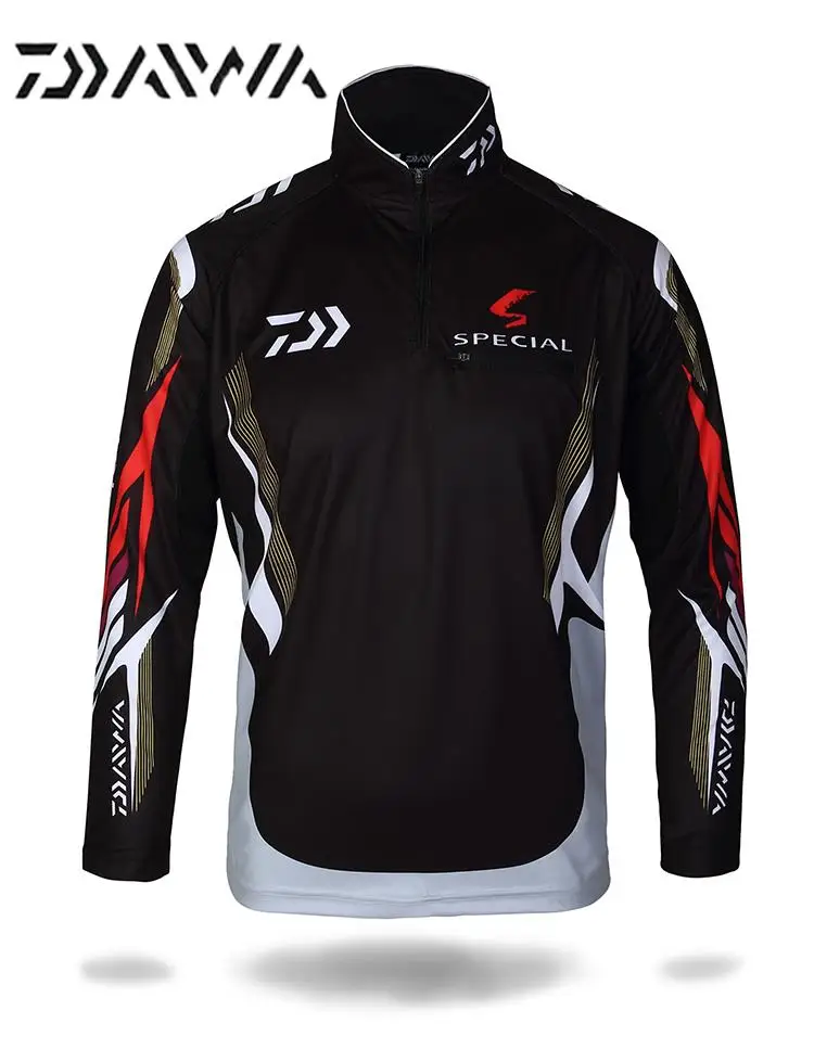 

A Plus Size 5XL Fishing Clothing Vests Quick-Drying Anti-UV Sun Fishing Shirt Sports Clothes Long Sleeve Camisas Pesca