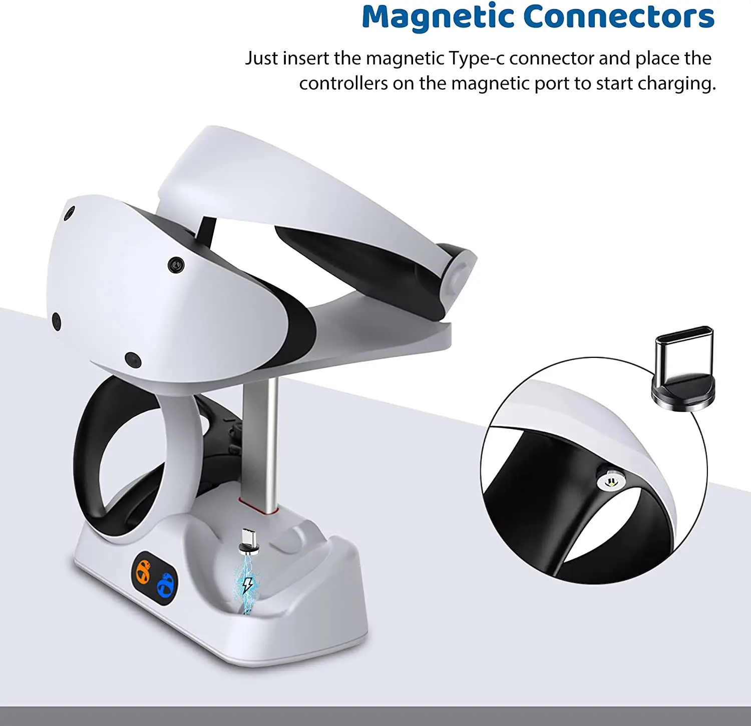 База зарядной станции для контроллера PSVR2 гарнитура VR подставка дисплея двойная