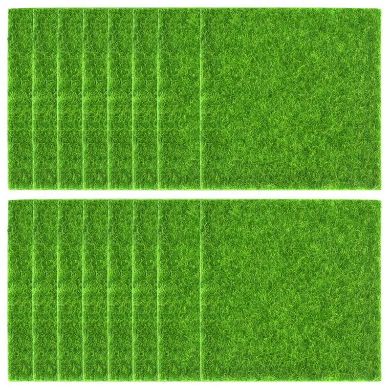 

16 Pack Artificial Garden Grass,Fairy Artificial Grass Life-Like Artificial Grass Garden DIY Grass Miniature Decor Lawn Ornament