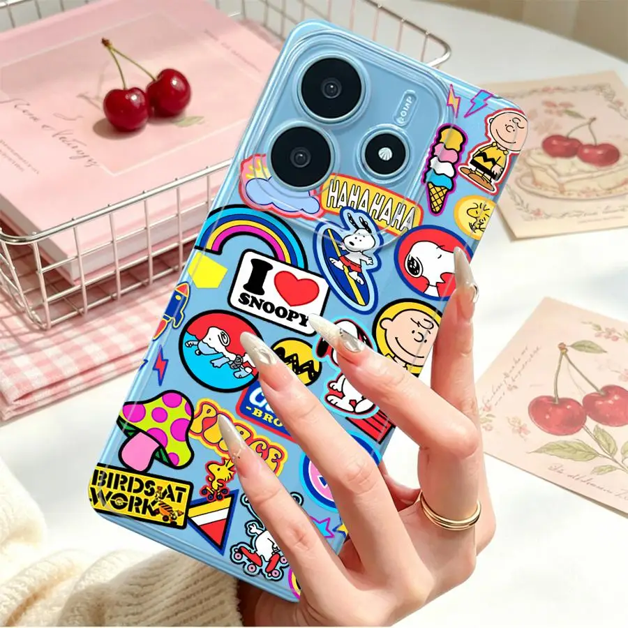 Фото Чехол S-noopys с эмблемой для Xiaomi Redmi Note 15 Pro 11S 14C Note 13 Note14 10S Note11 13C 12 9 10 A4 A7 12S, мягкий чехол для телефона №5
