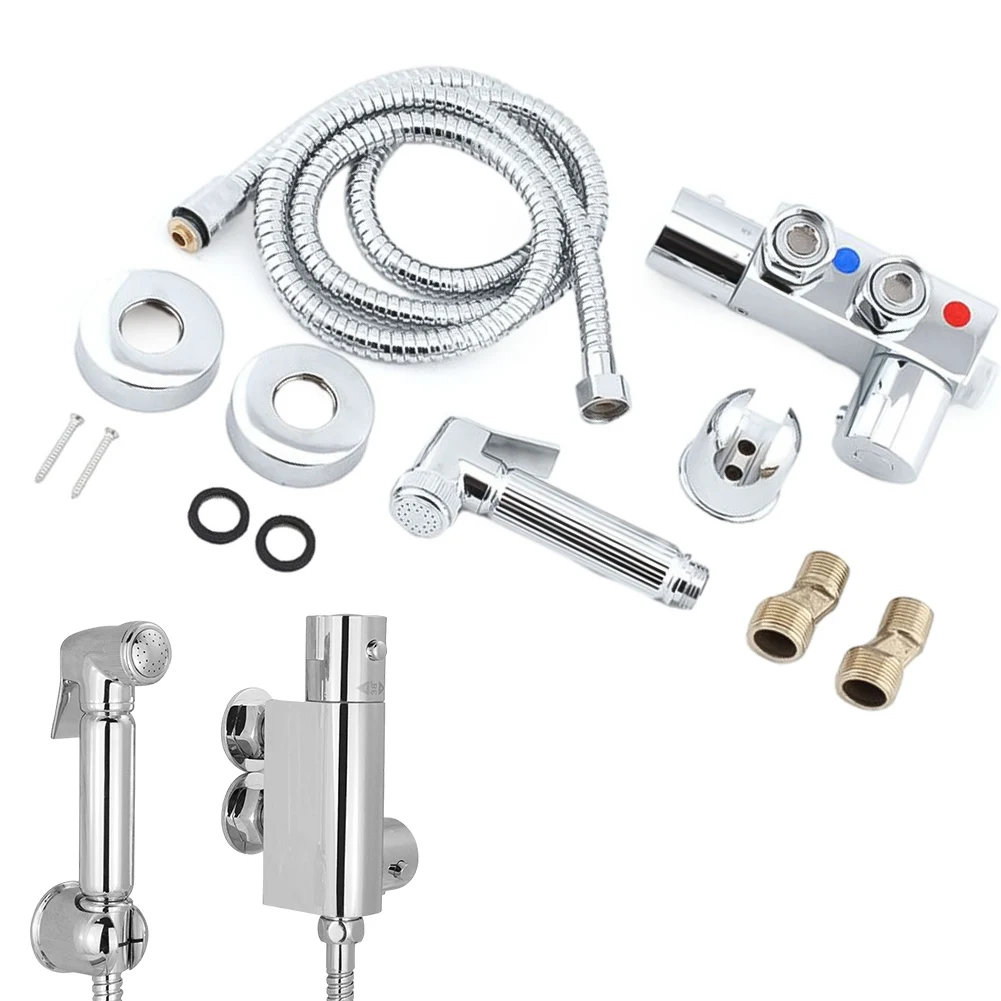 

Douche Spray Kit Bidets For All Plumbing Systems Brass Mixer Shower Head Shower Holder Thermostatic Water Pipe
