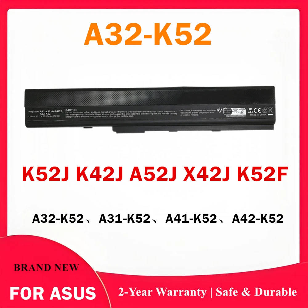 Фото Аккумулятор для ноутбука A32-K52 для ASUS K52J K42J A52J X42J K52F №1