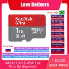 Карта памяти micro SD SanDisk UItra, класс 10, карта памяти microsd 80, МБс., 16 ГБ, 8 ГБ, tf-карта класса 4