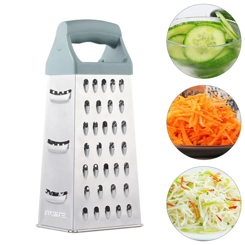 

Grater Slicer Vegetable Kitchen Fruit Shredder Cheese Lemon Box 4 Sides Butter Metalspiralizer Stainless Steel Salad Mandoline