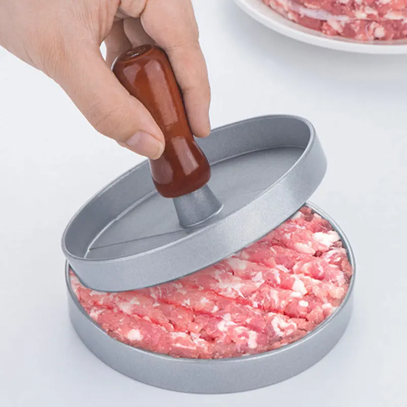 

beef Burger press mold manual meat press non-stick coating meat press burger patty hamburger food BBQ aluminum alloy round molds