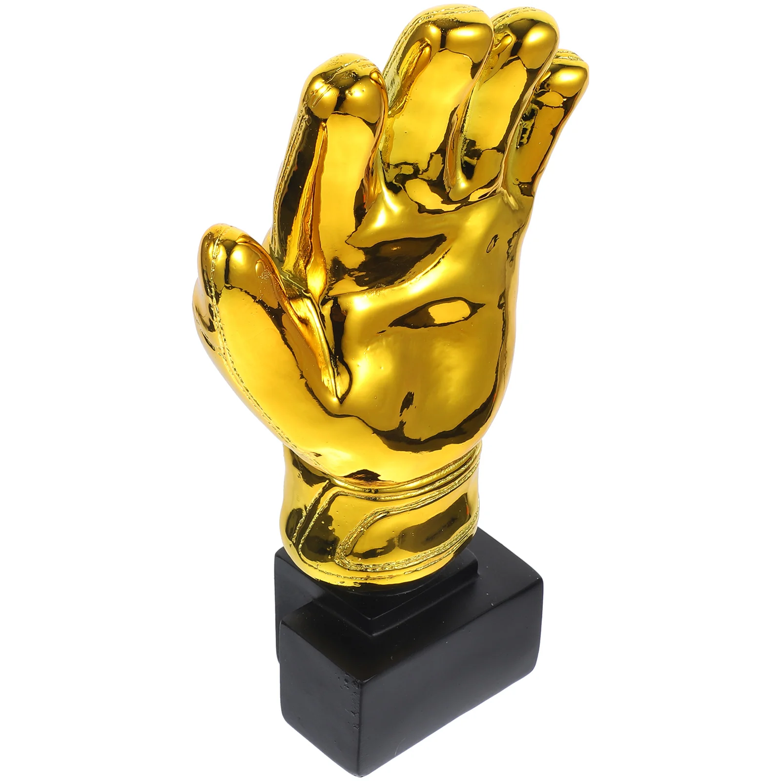 

Award Trophy Football Match Glove Trophy Goalkeeper Souvenir Home Decoration Soccer Fans Gifts Collections