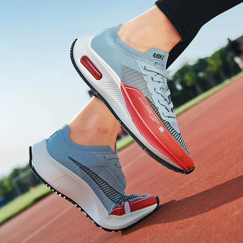 Unisex Fashion Men's Sneakers Lace Up Round Toe Cushioning Running Shoes for Woman Trainer Race Breathable Couple Tenis Shoes 46