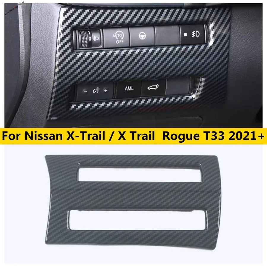 

Head Lights Switch Sequin HeadLamps Adjust Cover Trim Sticker For Nissan X-Trail / X Trail Rogue T33 2021 - 2023 Accessories