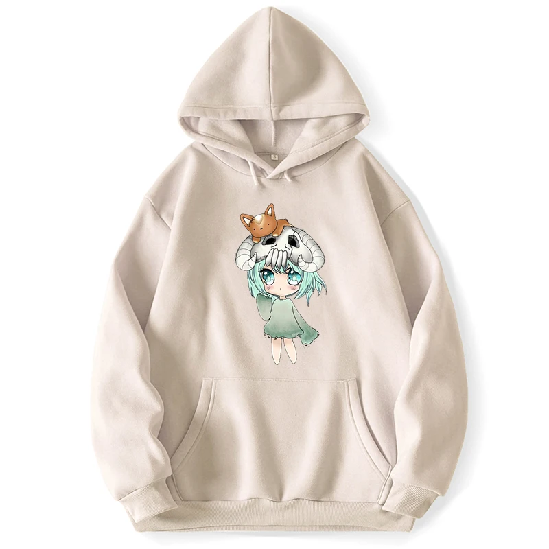 Bleach Neliel Chibi Hooded Sweatshirts Men Pullovers Jumper Hoodies Hoodie Trapstar Pocket Spring Autumn Korean Style Sweatshirt