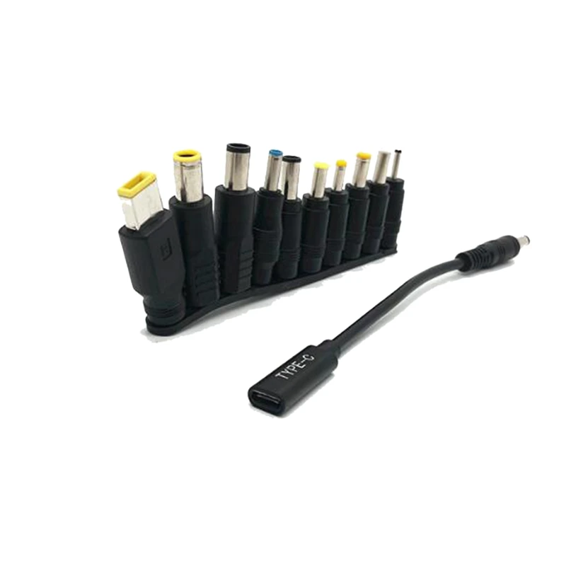 

Адаптер питания USB Type-C PD, конвертер, штекер постоянного тока, соединительный кабель, штекер 5,5x2,1 мм, адаптер для ноутбука Asus, Toshiba