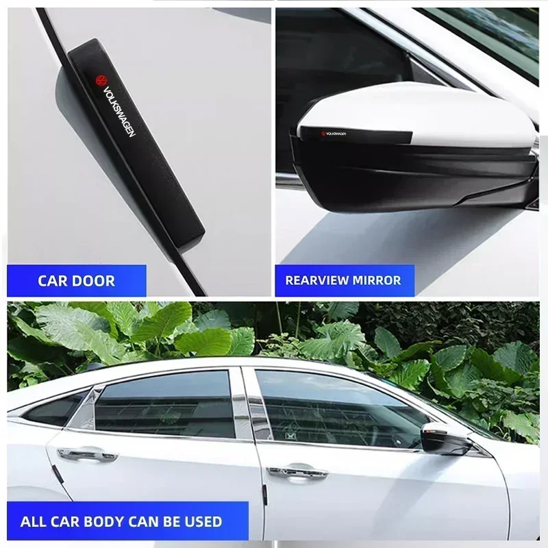 6 шт. защитная полоса для дверей автомобиля защита от царапин Volkswagen VW Touran Beetle Golf