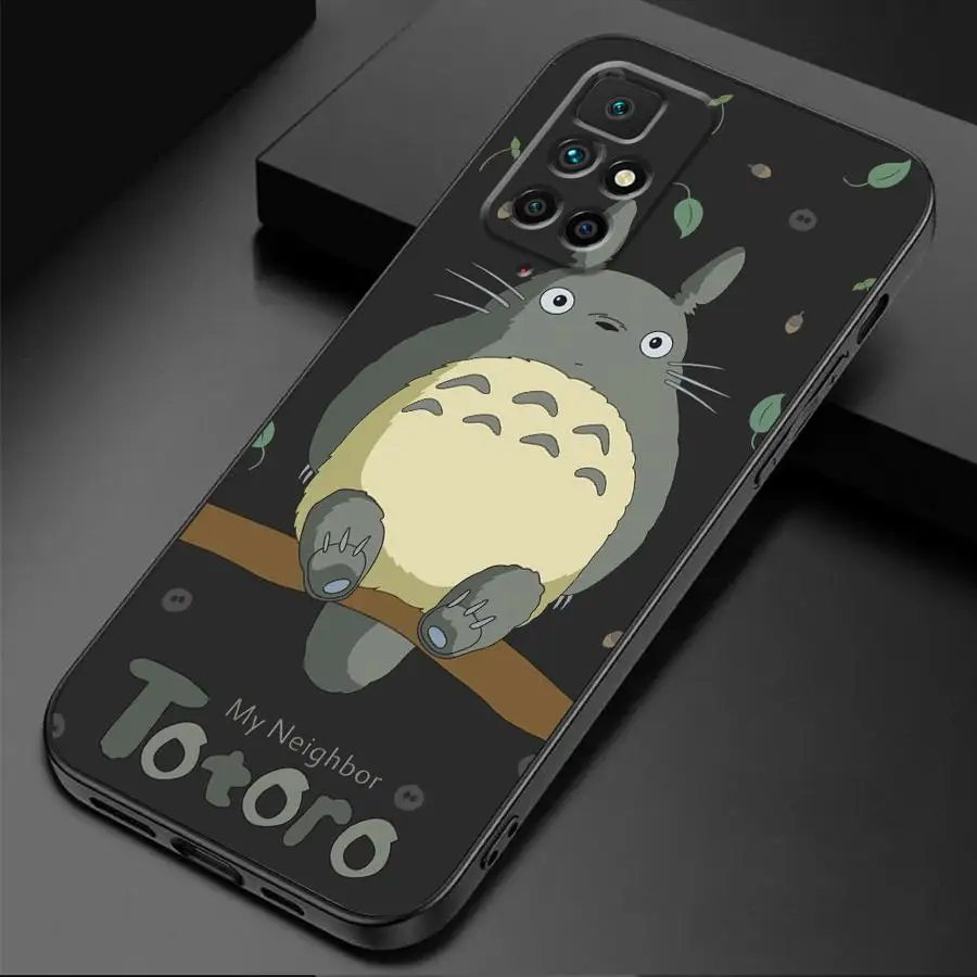 Anime Spirited Away Totoro Cover Phone Case for Redmi Note 11 Pro 9 8 7 10S 12S 9S 11S 10 12 9T 8T 13 TPU Soft