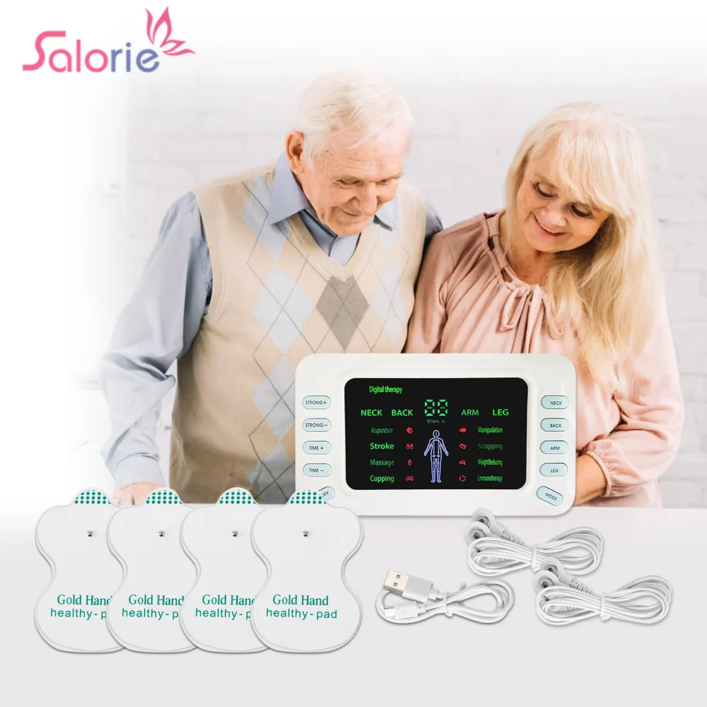 

EMS Muscle Therapy Stimulator Tens Unit Acupuncture Meridian Physiotherapy Pulse Abdominal Prostate Back Body Massager Machine