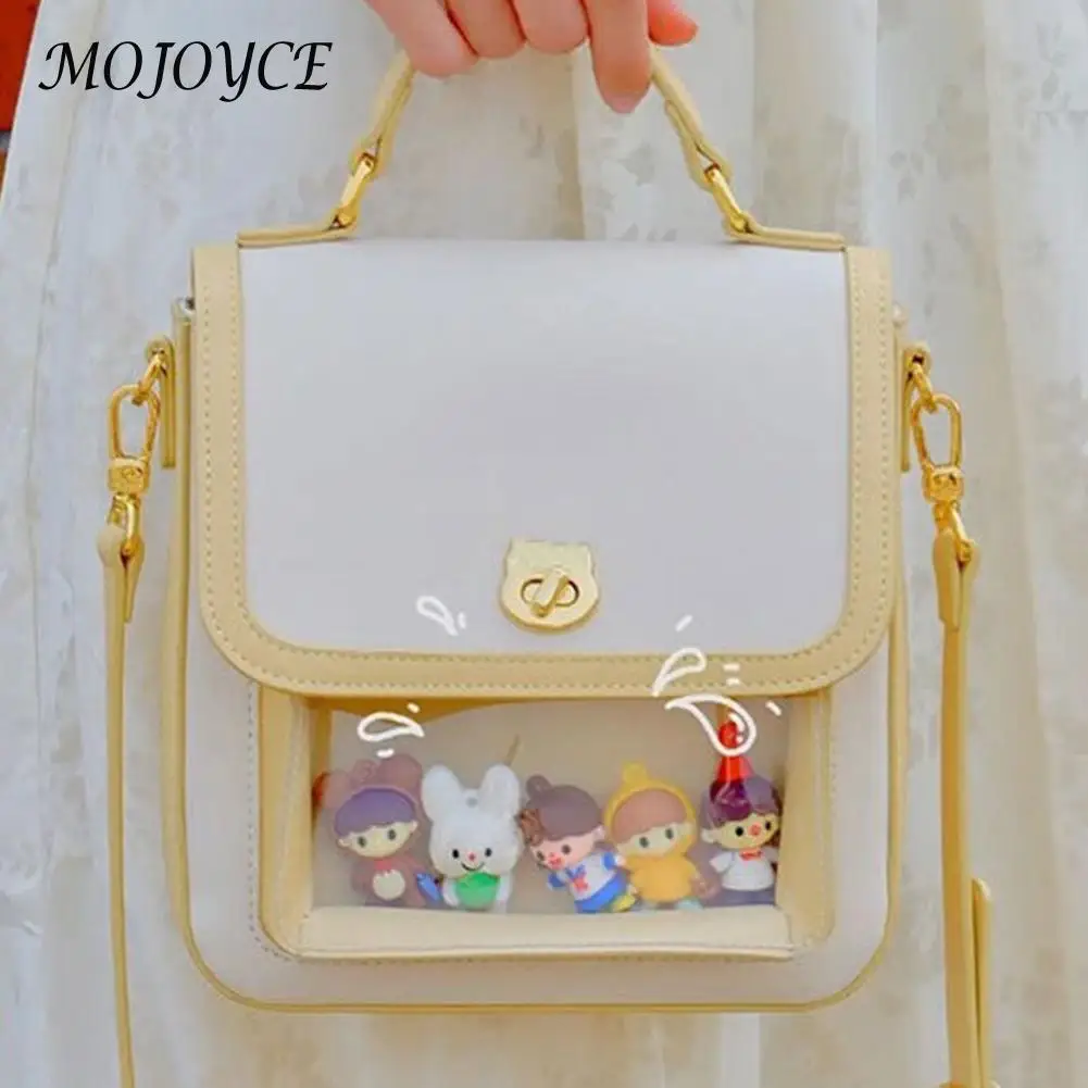 

Cute Doll Cambridge Messenger Bag Ladies PU Leather Hit Color Pouch Niche Designer Sling Crossbody Shoulder Bags For Women 2022