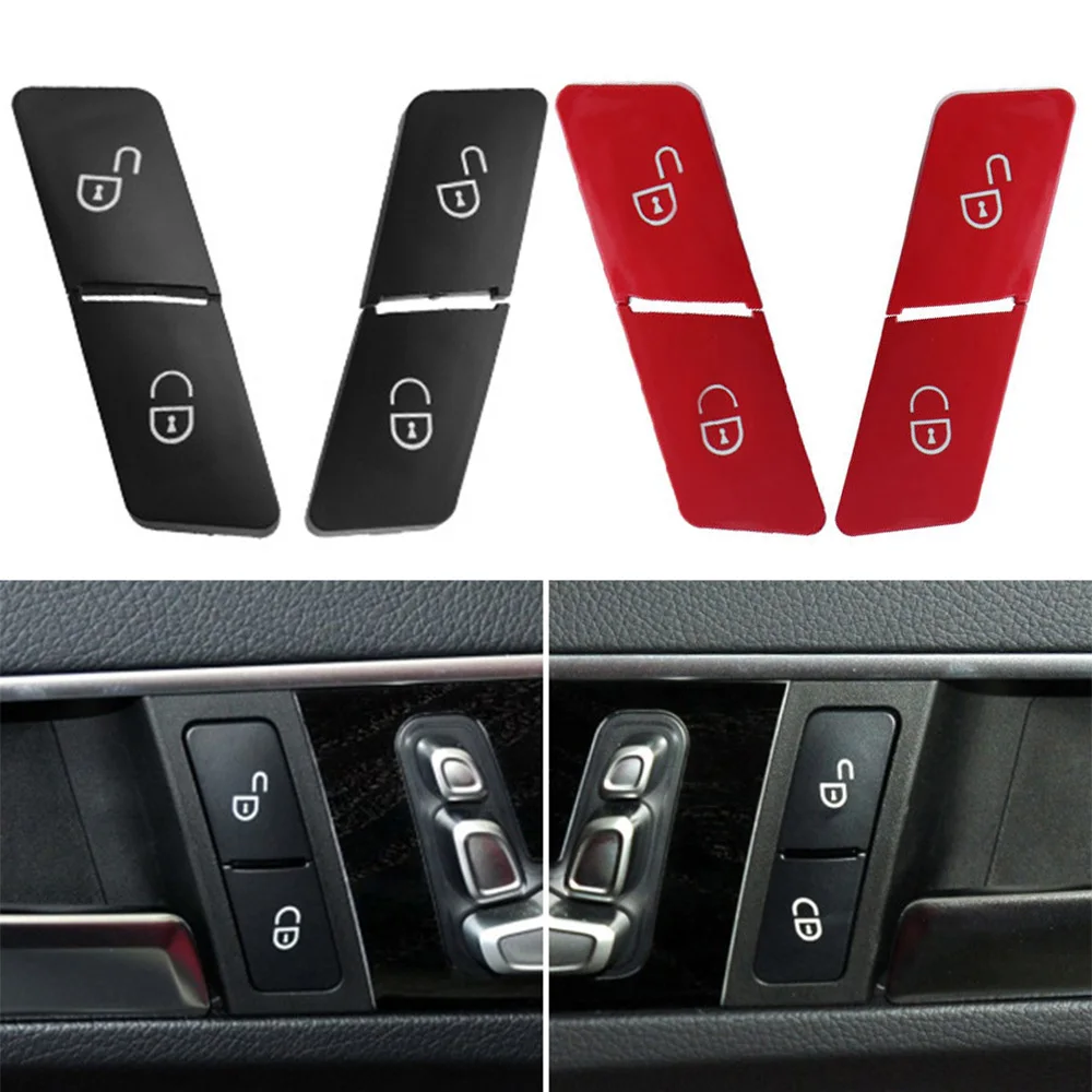 

Кнопка дверного замка для Mercedes-Benz C E Class GLK ML GL W204 W207 W212 W166 W176 2049058402, черный, красный